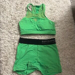 BuffBunny Vibrant Lime Activewear Set
